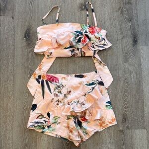 Floral Two-Piece Set in Pink by Lush